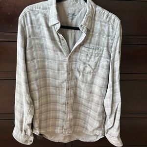 Kuhl Button Down Hiking Shirt Womens S Modal blend camping outdoors activewear